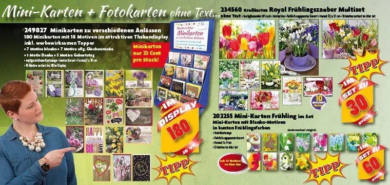 mini-karten mini-grusskarten foto-grusskarten frühjahr
