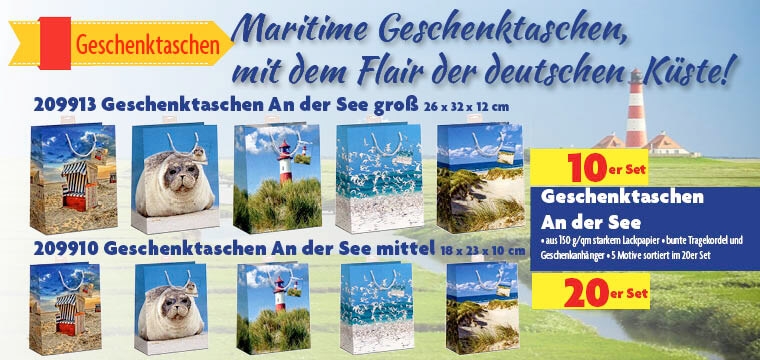 Geschenktaschen An der See