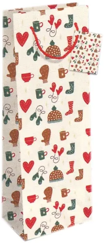 Flaschentaschen Weihnachten Vintage Set/20