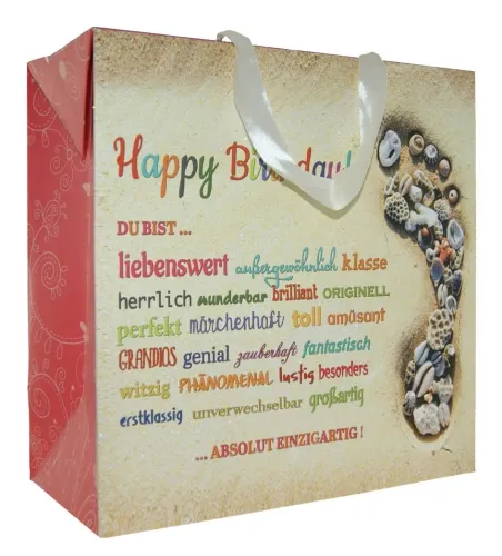 Geschenktaschen Box Herzstücke Groß Set/10