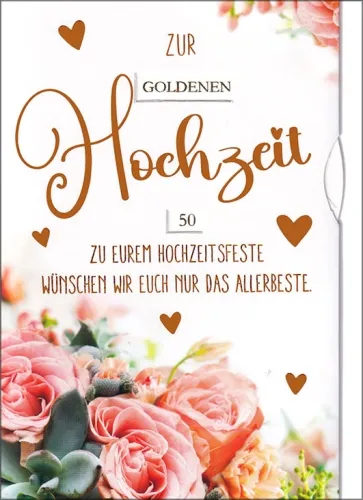 Grußkarte Skala Jubelhochzeiten Drehzahl Rosen Set/5