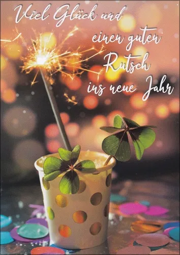 Grußkarten Alles Gute Neujahr Set/15