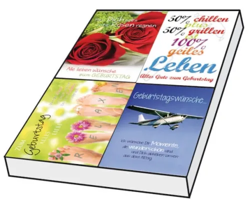 Grußkarten Exklusiv Geburstag Set/50