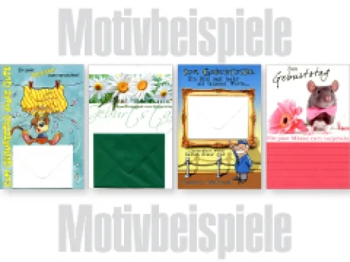 Grußkarten Exklusiv Geldkarte/Mini-Kuvert lose
