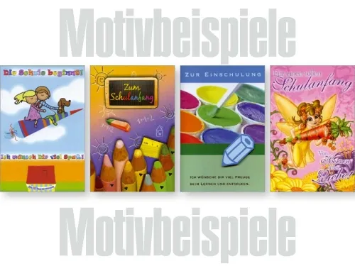 Grußkarten Exklusiv Schulanfang lose