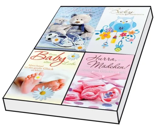 Grußkarten Exklusiv zum Baby Set/50