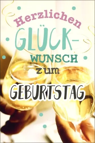 Grußkarten Geburtstag Fortuna Set/100