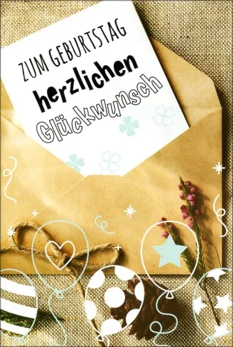 Grußkarten Geburtstag Fortuna Set/100
