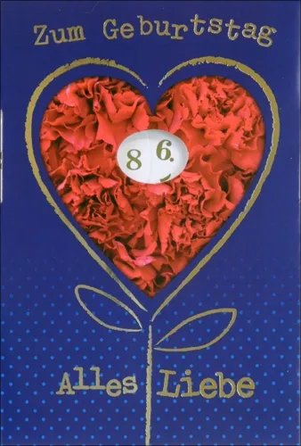 Grußkarten Geburtstag Harmonie drehbar Set/40