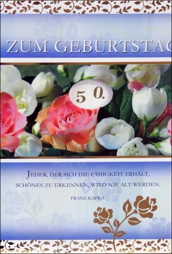 Grußkarten Geburtstag Harmonie drehbar Set/40
