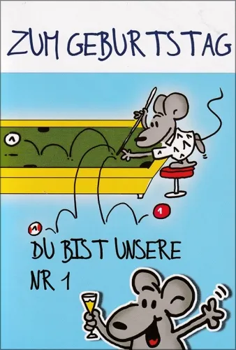 Grußkarten Geburtstag Humor Mäusespaß Set/30