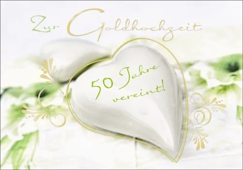 Grußkarten Goldhochzeit Excellent Set/20