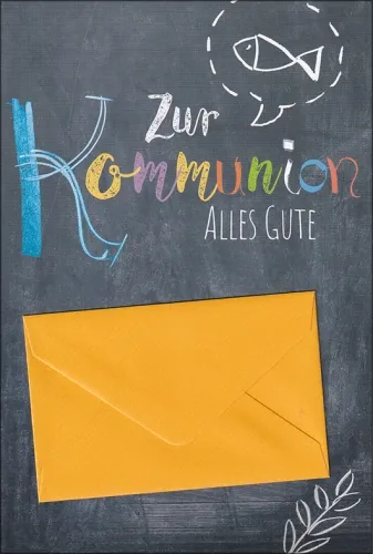 Grußkarten Kommunion Geldkuvert 2er Mix Set/10