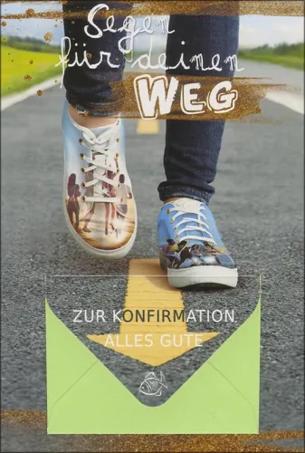 Grußkarten Konfirmation Geldkuvert Wertvoll Set/20