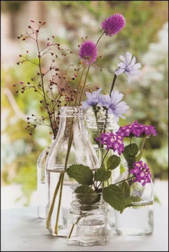 Grußkarten Royal Fotogrußkarten ohne Text Blumentraum Multiset Set/30