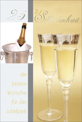 Grußkarten Silberhochzeit Prime Set/30