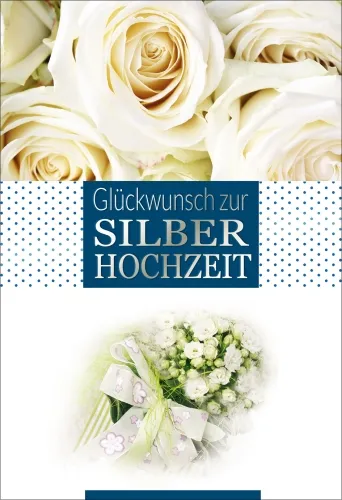Grußkarten Silberhochzeit Prime Set/30