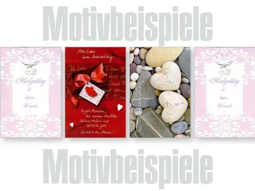 Grußkarten Spezial Hochzeitstag-Wiederkehr lose