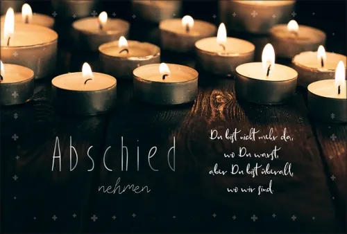 Grußkarten Trauer Abendlicht Multiset Set/30
