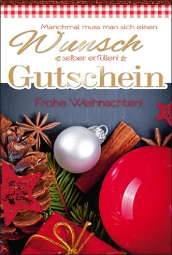Grußkarten Weihnachten Gutschein Set/15