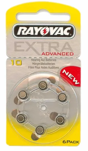 Hörgeräte Batterien Rayovac H 10MF Pack/10