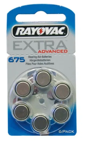 Hörgeräte Batterien Rayovac HA675 Pack/10