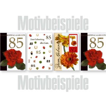 Grußkarten  Anno 85. Geburtstag lose