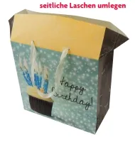 Geschenktaschen Box Herzstücke Groß Set/10