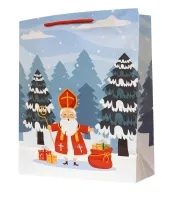 Geschenktaschen Nikolaus mittel Set/10