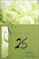 Grußkarte Skala Silberhochzeit 5er Mix Set/5
