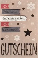 Grußkarten Weihnachten Gutschein Set/15