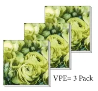 Servietten ti-flair Rose gelb-grün Pack/3