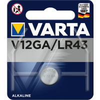 Knopfzellen Varta V12 GA/LR43  Blister/1