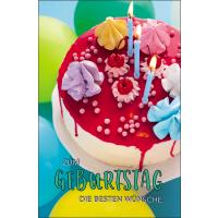 Grußkarten Geburtstag Farbenpracht Set/100