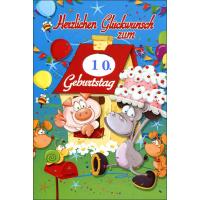 Grußkarten Geburtstag Kinder Drehbar Set/30