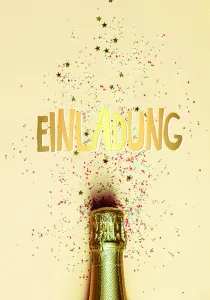 Einladung Allgemein Sekt Set/5