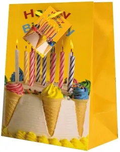 Geschenktasche Happy Birthday medium Set/20