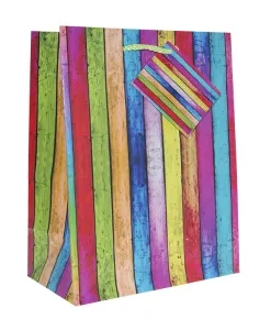 Geschenktasche Stripes mittel Set/10