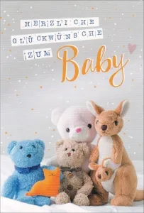 Grußkarten Baby Sternchen Multiset Set/30