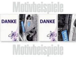 Grußkarten Exklusiv Danke lose