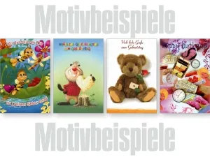 Grußkarten Exklusiv Geburtstag Kindermotive lose