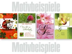Grußkarten Exklusiv Geburtstag lose