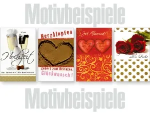 Grußkarten Exklusiv Hochzeit lose