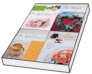 Grußkarten Exklusiv Hochzeit Set/50