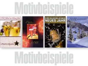 Grußkarten Exklusiv Neujahr lose