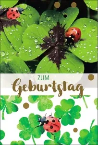 Grußkarten Geburtstag Fortuna Set/20