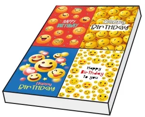 Grußkarten Geburtstag Smilies Set/100