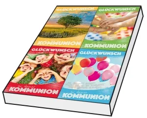 Grußkarten Kommunion Glückwunsch Set/100