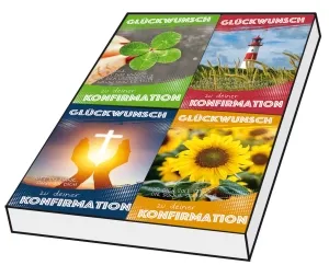 Grußkarten Konfirmation Glückwunsch Set/100