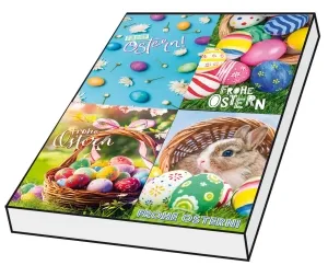 Grußkarten Ostern Kunterbunt Set/100